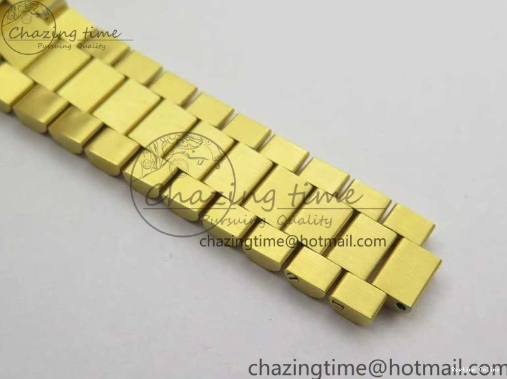 0516 Daydate 278288 31mm YG EWF Best Edition Green Malachite Dial on YG President Bracelet ETA SunProtective 2605